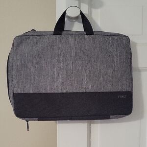 Vtonet Gray And Black Travel Laptop Briefcase -  Shoulder Bag